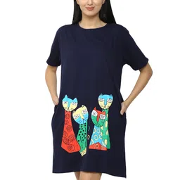 POLLOLOCO Printed Nightdress-image-93