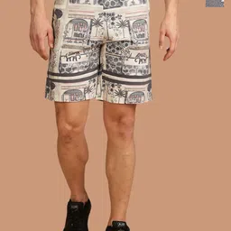BULLMER Men Pack of 2 Graphic Printed Regular Fit Cotton Shorts-image-92