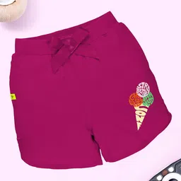 KiddoPanti Girls Printed Hot Pants Shorts-image-69