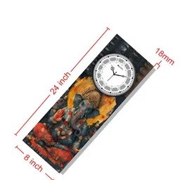 OLIVE TREE White & Black Printed Traditional Wall Clock image 2