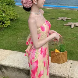 JC Mode Print Flutter Sleeve Maxi Dress image 3