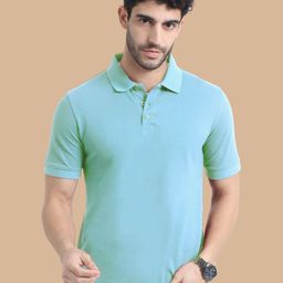 MIRAAN Men Polo Collar Applique T-shirt-image-19