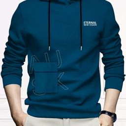 AUSK Men Printed Hooded Pockets T-shirt-picture-6