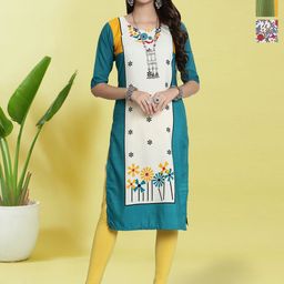 anouk rustic HERE&NOW Women Pack of 3 Ethnic Motifs Printed Kurta-picture-11