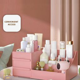 Kuber Industries Peach-Coloured 2 Pieces Multipurpose Desk Organisers image 4