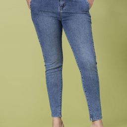 V-Mart Women Regular Fit Mid-Rise Light Fade Stretchable Jeans-picture-33