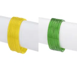 1ST TIME Set Of 24 Yellow Alloy Bangles-picture-15