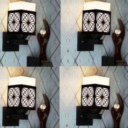 Gojeeva Brown Wood Square Wall Lamps-picture-27