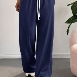 TABADTOD Women Relaxed Loose Fit Easy Wash Joggers Trousers-image-76