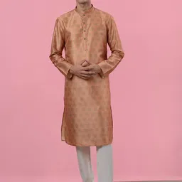 azania Ethnic Motifs Printed Mandarin Collar Straight Kurta with Pyjamas-picture-39