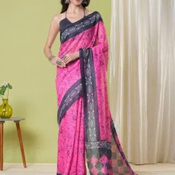 HI FI NX Tie and Dye Silk Cotton Chanderi Saree-picture-40