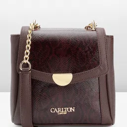 Carlton London Textured Crossbody Sling Bag-93