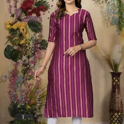 Sun Fashion And Lifestyle Calf Length Straight Kurta-image-37