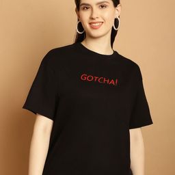 Tromko Women Graphic Printed Round Neck Cotton Relaxed Fit T-shirt-picture-1