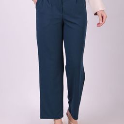 MICHAEL KOVLIN Women Regular Fit High-Rise Casual Trousers-image-55