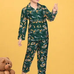 Club96 Girls Printed Cotton Night suit-picture-9