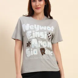 The Dry State Women Printed Raw Edge T-shirt-picture-45