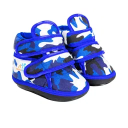 Neska Moda 12 To 15 Months Baby Boys & Baby Girls Velcro Chu Chu Musical Shoes Booties (Toe to Heel Length - 13 cm, Blue, White, Black)-29