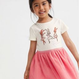 Xsole Girls Graphic Printed Gathered or Pleated Fit & Flare Dress-image-50