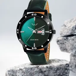LOUIS DEVIN Men Brass Embellished Dial & Straps Analogue Watch LD-BK030-GRN-image-86