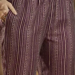 HERE&NOW Women Ethnic Motifs Printed Regular Kurta with Trousers & With Dupatta-picture-9