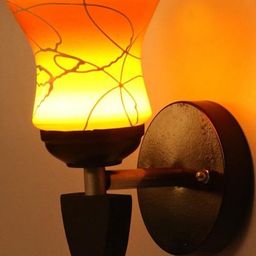 1ST TIME Orange & White Glass Traditional Wall Lamp-picture-22