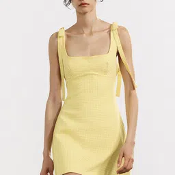 LULU & SKY Women Gingham Checked Sheath Mini Dress-picture-37