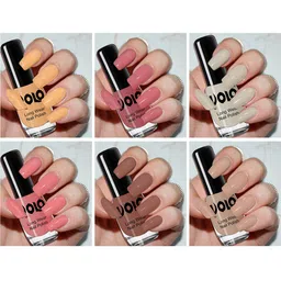 VOLO Set Of 6 Long Wear Nail Polish-5ml Each-Shade-VT-050-5