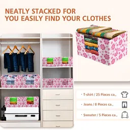 Aura Pink Set of 6 Regular Drawer Organiser Organisers image 5