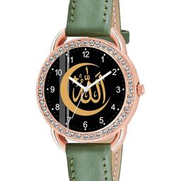 CSAMON Women Embellished Dial & Leather Strap Analogue Watch - C23RG Islamic-image-88