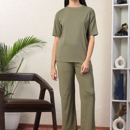 NEUDIS Short Sleeves Top & Trousers Co-Ord Set-image-48