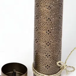 Fabindia 2-Pieces Bronze Cutwork Metal Incense Sticks With Holder-51