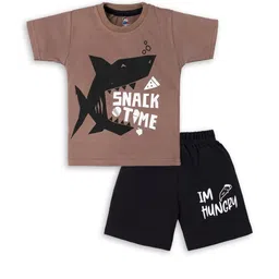 BURBN Kids Printed T-shirt & Shorts-45