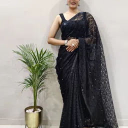 KALINI Woven Design Brasso Banarasi Saree-image-73