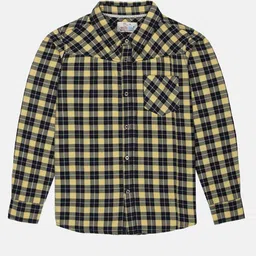 YOUNG BIRDS Boys Opaque Checked Casual Shirt-image-67