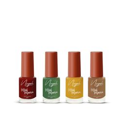 Neyah Set Of 4 Mini Macron Glossy Long-Wearing Nail Polish - 6 ml Each-13
