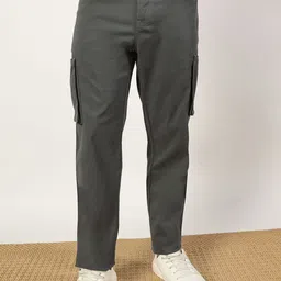 Mast & Harbour Men Smart Regular Fit Cargos Trousers-picture-35