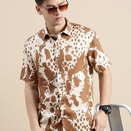 TIGER SNAKE Men Comfort Floral Opaque Printed Casual Shirt-image-89