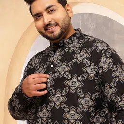 SOJANYA PLUS Men Ethnic Motifs Printed Kurta-picture-33