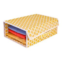 prettykrafts Yellow & White Geometric Reusable Multi-Utility Organisers-44