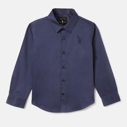 Blue Giraffe Boys Opaque Party Shirt-47