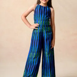 THETAA Girls Halter Neck Striped Basic Jumpsuit-picture-18