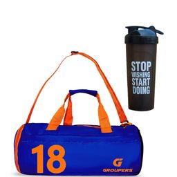 GROUPERS Medium Foldable Sports or Gym Duffel Bag-image-54