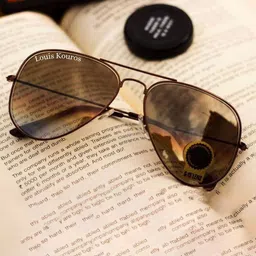 LOUIS KOUROS Unisex Aviator Sunglasses with UV Protected Lens-33