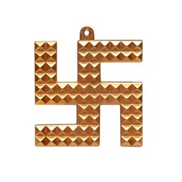 VASTU ART Beige Big Astdhatu Swastik Pyramid Prosperity Wall Decor-image-71