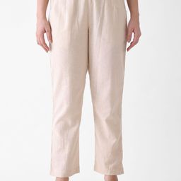 Rustorange Women Pure Cotton Mid-Rise Trouser-image-19
