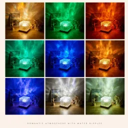 Dynamic lamp Light USB Powered Night Lamp qwe6 Table Lamp-15