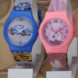 VIRAKTI Women Brass Printed Dial & Straps Analogue Watch KID-02-17-COMBO-24