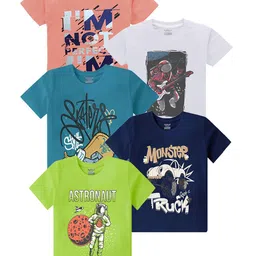 Kiddeo Boys 5 Printed T-shirt-image-35