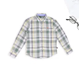 Pantaloons Junior Boys Tartan Checks Casual Shirt-image-38